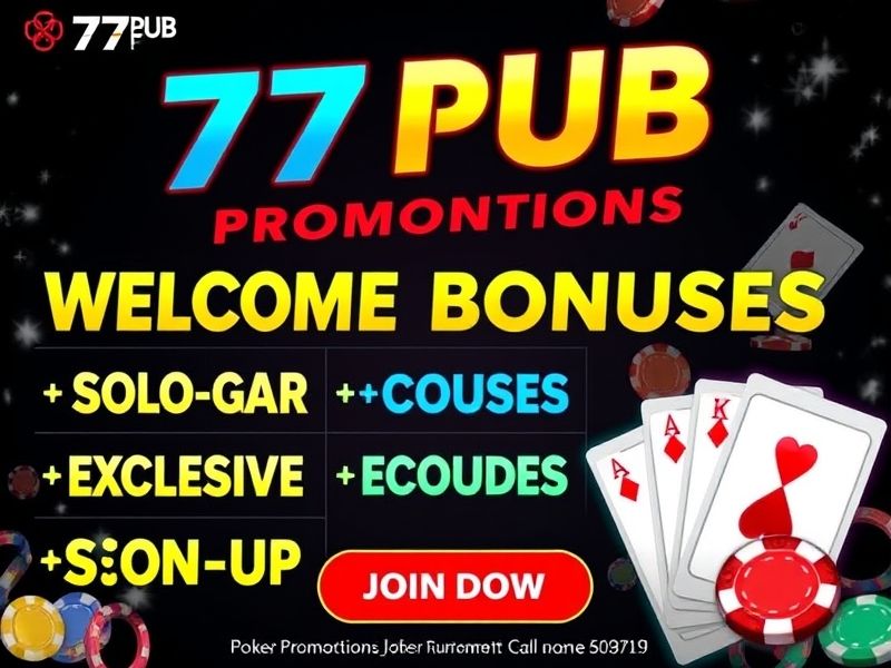 Welcome to 77pub.com, your premier online gambling platform. Explore a wide range of casino games, sports betting, poker, and more. Uncover exclusive promotions and play securely on a trusted site.